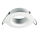 Fantasia Saturn inbouwspot voor GU10, vast (niet richtbaar), mat zwart, aluminium, diameter 80 mm, lamp niet inbegrepen.