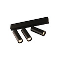 Fantasia Fantasia Lopal ceiling light LED black, 3-light adjustable, 3x4W COB LED 2700K, 360 lumen, aluminium, 270x137x25mm