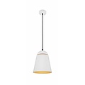 Fantasia cone-shaped metal hanging lamp, black, diameter 20 cm, height adjustable up to 150 cm, E27
