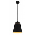Fantasia cone-shaped metal hanging lamp, black, diameter 20 cm, height adjustable up to 150 cm, E27