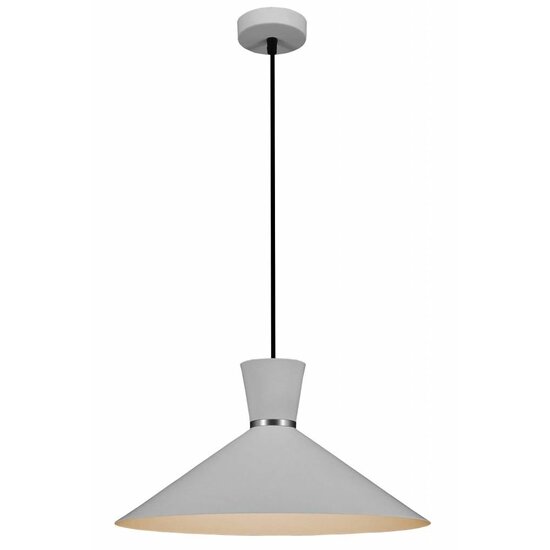 Fantasia KONO Pendelleuchte, konisch, weiß, Ø39,5 cm, Metall, E27-Fassung, Leuchtmittel nicht enthalten