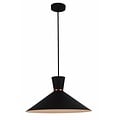 Fantasia Kono suspension conique en aluminium blanc, Ø395 x H210 mm, culot E27, ampoule non incluse, câble réglable à 85 cm