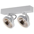 Fantasia Pulse-2 dubbele plafondlamp zwart, richtbaar, incl. 2x AR111 LED 12W 2700K 1386 lumen, dimbaar