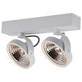 Fantasia Pulse-2 plafonnier double noir, orientable, avec 2x AR111 LED 12W 2700K 1386 lumens, dimmable