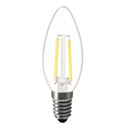 Fantasia LED Kerzenlampe E14, Spiralfaden, Amberglas, 3W, 2200K, dimmbar
