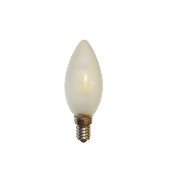 Fantasia LED Kerzenlampe E14, Spiralfaden, Amberglas, 3W, 2200K, dimmbar