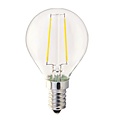 Fantasia LED kogellamp E14 G45 4W, helder glas met kooldraadeffect, 2700K warm wit licht, dimbaar