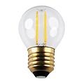 Fantasia LED kogellamp E14 G45 4W, helder glas met kooldraadeffect, 2700K warm wit licht, dimbaar