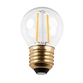 Fantasia LED kogellamp E14 G45 4W, helder glas met kooldraadeffect, 2700K warm wit licht, dimbaar