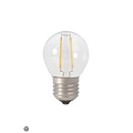 Fantasia LED kogellamp E14 G45 4W, helder glas met kooldraadeffect, 2700K warm wit licht, dimbaar