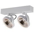 Fantasia Pulse-2 dubbele plafondlamp zwart, richtbaar, incl. 2x AR111 LED 12W 2700K 1386 lumen, dimbaar