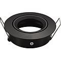 Fantasia Saturn spot encastrable GU10 rond noir, orientable, aluminium, Ø83,5mm, sans ampoule