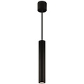 Fantasia Fantasia Lopal pendellamp zwart, aluminium koker, 4W LED 360 lumen, 2700K warm wit, dimbaar, IP20