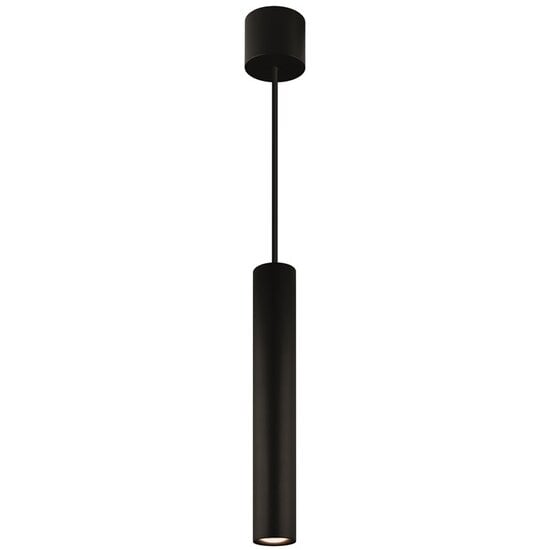 Fantasia Fantasia Lopal pendellamp zwart, aluminium koker, 4W LED 360 lumen, 2700K warm wit, dimbaar, IP20