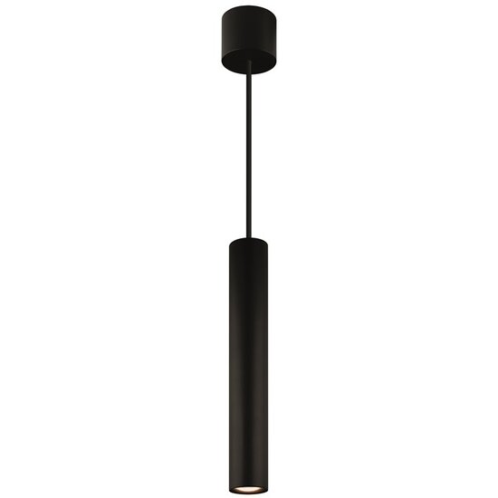 Fantasia Fantasia Lopal suspension noire, tube aluminium, LED 4W 360 lumens, 2700K blanc chaud, dimmable, IP20