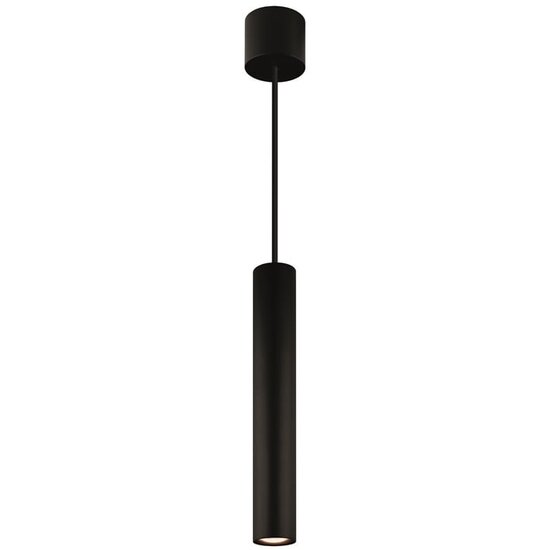 Fantasia Fantasia Lopal pendellamp zwart, aluminium koker, 4W LED 360 lumen, 2700K warm wit, dimbaar, IP20