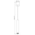 Fantasia Fantasia Lopal pendant light black, aluminium tube, 4W LED 360 lumen, 2700K warm white, dimmable, IP20