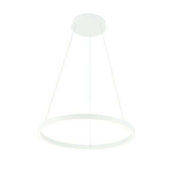 Fantasia Guri LED pendant light round black, Ø60cm, 54W, 3000K warm white, 1890 lumen, dimmable, light up and down