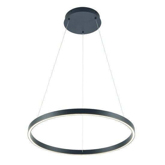 Fantasia Guri runde LED-Pendelleuchte in Weiß, Ø60cm, 54W, 3000K warmweiß, dimmbar, leuchtet nach oben und unten