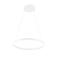 Fantasia Guri lámpara colgante LED redonda blanca, Ø60cm, 54W, 3000K blanco cálido, regulable, ilumina arriba y abajo