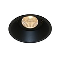 Fantasia TETIZ inbouwspot GU10, zwart staal, diameter 100 mm, gatmaat 90 mm, 30° richtbaar, lamp niet inbegrepen