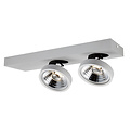Fantasia Fantasia Aeon plafondspot 2x AR111 12W zwart, richtbaar, dimbaar, 2700K, lampen inbegrepen