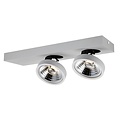 Fantasia Fantasia Aeon plafondspot 2x AR111 12W zwart, richtbaar, dimbaar, 2700K, lampen inbegrepen