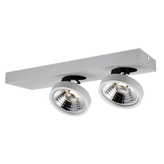 Fantasia Fantasia Aeon ceiling spotlight 2x AR111 12W black, adjustable, dimmable, 2700K, lamps included