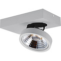 Fantasia Fantasia AEON plafondspot met 1x AR111 12W LED, 1386 lumen, 2700K warm wit, dimbaar, zwart gelakt metaal