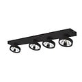 Fantasia Aeon-4 ceiling spotlight with 4x AR111 12W LED spots, 1130 lumens, 2700K warm white, dimmable, adjustable, black