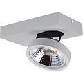 Fantasia Fantasia AEON plafondspot met 1x AR111 12W LED, 1386 lumen, 2700K warm wit, dimbaar, zwart gelakt metaal