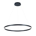 Fantasia Guri round LED pendant light, white, Ø90cm, 76W, 3000K, dimmable, light up and down
