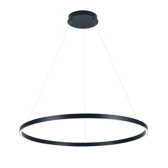 Fantasia Guri ronde LED hanglamp, wit, Ø90cm, 76W, 3000K, dimbaar, licht op en neer