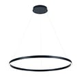 Fantasia Guri round LED pendant light, white, Ø90cm, 76W, 3000K, dimmable, light up and down