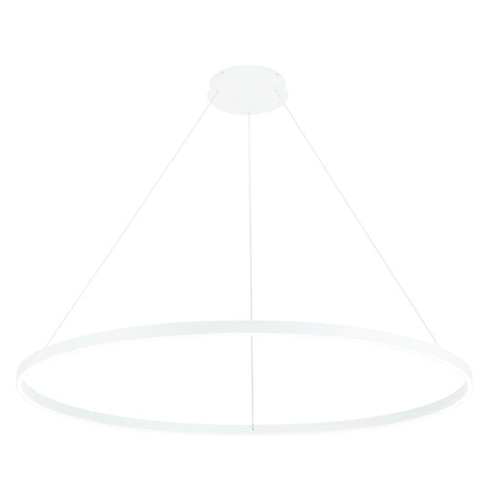 Fantasia Guri round LED pendant light, white, Ø120cm, 125W, 3000K dimmable, aluminium/acrylic, IP20