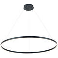 Suspension ronde Fantasia Guri LED blanche, Ø120cm, 125W, 3000K dimmable, aluminium/plexi, IP20