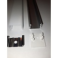 Fantasia Fantasia Styxx perfil LED de superficie 21 mm, 3 metros, tapa mate, aluminio, para tiras LED