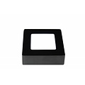 Fantasia Fluke square wall light 120x120 mm, 6W, white with black rim, dimmable, 3000K