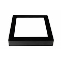 Fantasia Fluke quadratische LED-Deckenleuchte 235x235 mm, weiß mit schwarzem Rand, dimmbar