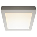 Fantasia Fluke plafón LED cuadrado 235x235 mm, blanco con borde negro, regulable