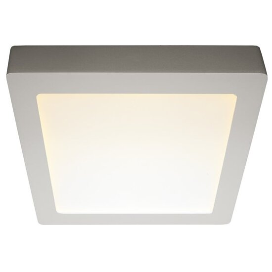Fantasia Fluke square LED ceiling lamp 235x235 mm, white with black rim, dimmable