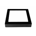 Fantasia Fluke quadratische LED-Deckenleuchte 235x235 mm, weiß mit schwarzem Rand, dimmbar