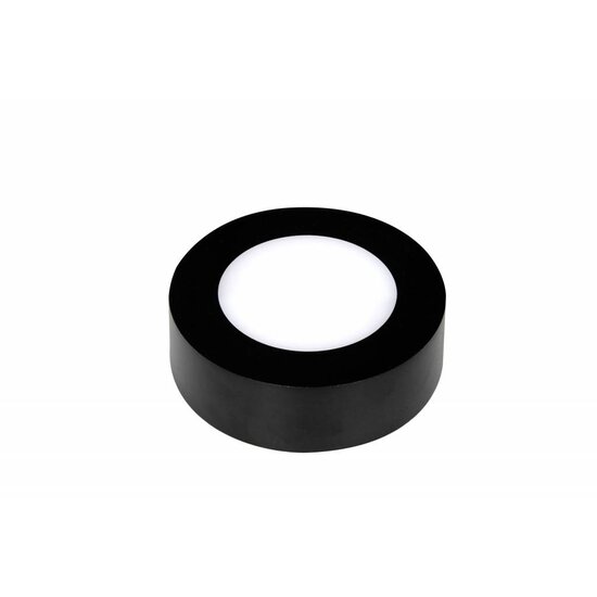 Fantasia Fluke kleine runde Wandleuchte 120 mm, 6W, weiß mit schwarzem Rand, dimmbar, 3000K