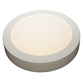 Fantasia Fluke runde Wandleuchte 225 mm, 18W, weiß mit schwarzem Rand, dimmbar, 3000K warmweiß