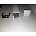 Fantasia Fantasia Styxx profilé LED en saillie 21 mm, 3 mètres, cache mat, aluminium, pour rubans LED