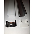 Fantasia Fantasia Styxx LED-Aufbauprofil 21 mm, 3 Meter, matte Abdeckung, Aluminium, für LED-Streifen