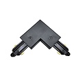 Fantasia L-connector: hoekverbinding voor railverlichting, mono- of driefase, voeding inbegrepen, aansluiting via bovenzijde