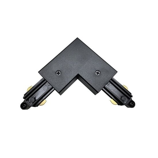 Fantasia Conector en L para riel de iluminación, monofásico o trifásico, fuente 220V incluida, blanco