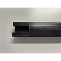 Fantasia Fantasia profilé de finition pour profilé LED encastrable, blanc, 1 mètre de long, 22 x 11 mm, avec cache en plexiglas