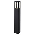 Fantasia Fantasia poteau de jardin carré noir, 65 cm de haut et 8,5 cm de large, avec LED 7W intégrée (3000K, 595 lumens) et IP65